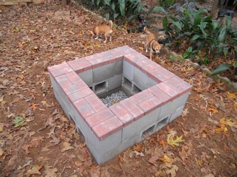 Concrete Block Fire Pit - Fire Pit Ideas