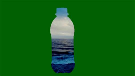 Water Under Bottle Green Screen Animation Effects Hd Chroma Key