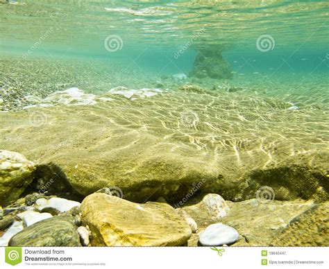 Beautiful Pure Underwater Scene Stock Image Image Of