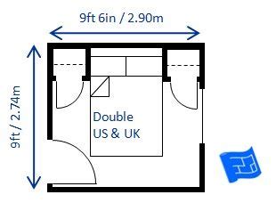 bedroom minimum size uk