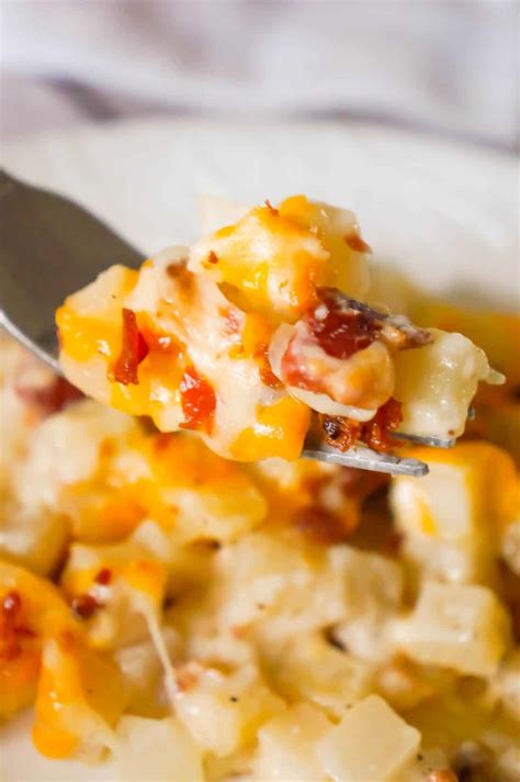 Cheesy Potato Casserole With Bacon This Is Not Diet Food
