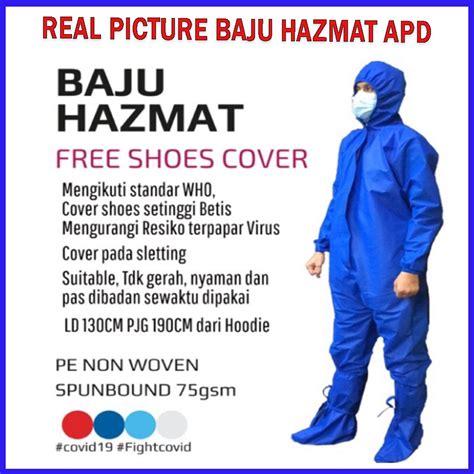 Jual Baju Hazmat Apd Set Apd Lengkap Sesuai Standar Menkes Shopee