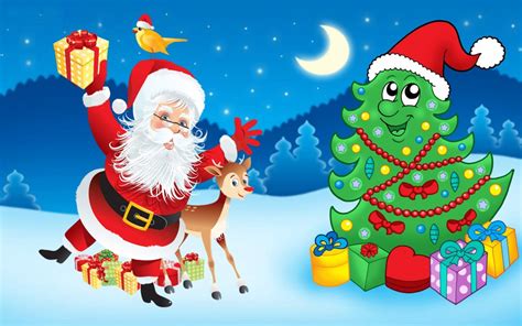 Santa Claus Christmas Tree Decorations Ts Cartoon