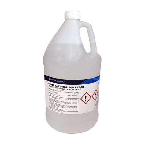 Pharmco Aaper 111000200csgl Pure Ethanol 200 Proof Ethyl Alcohol