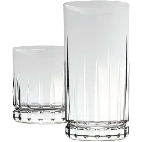 Anchor Hocking Anniston 16 Piece Clear Glass Drinkware Set