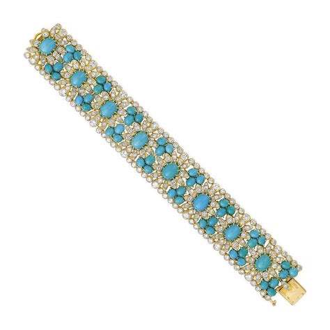 Turquoise And Diamond Bracelet Van Cleef And Arpels Christies