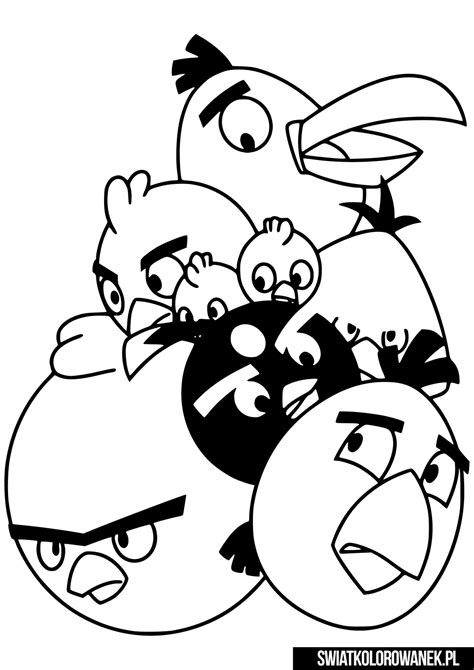 Malowanki Do Druku Angry Birds Darmowe Kolorowanki Do Druku