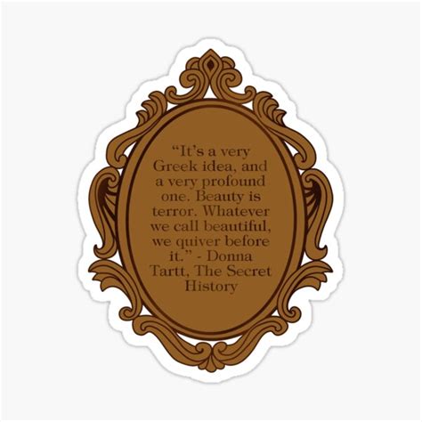 The Secret History Donna Tartt Dark Academia Bookish Book Quotes Sticker For Sale By