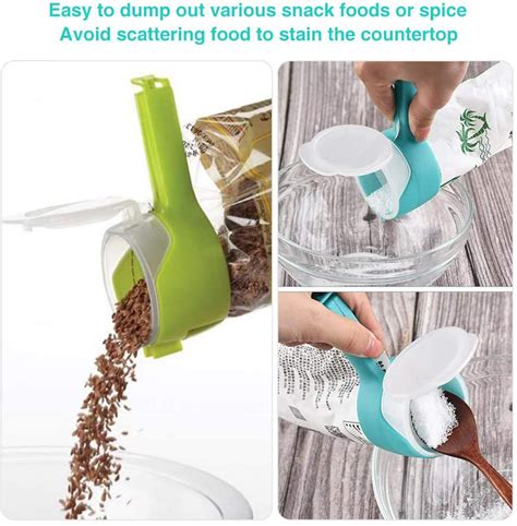 Food Storage Sealing Clips With Pour Spoutsbag Clips For Food Kitchen