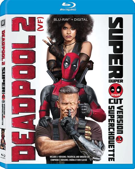 Deadpool 2 Bilingual Blu Ray Digital Copy Amazonca Dvd