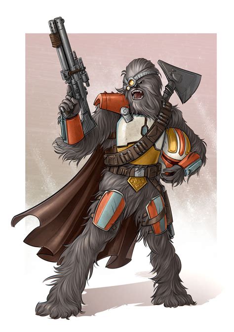 Commission Oc Wookie Mando By Birdyraider On Deviantart Star Wars