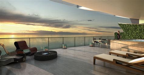 Echo Aventura Luxury Condos Oceanfront Terrace New Build Homesnew