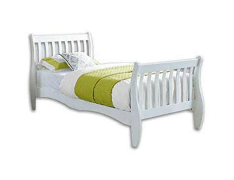 Pine Single Bed Frame White Or Natural 3ft Size Solid Wood Bed New