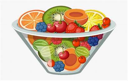 Salad Fruit Clipart Clip Cartoon Transparent Arts