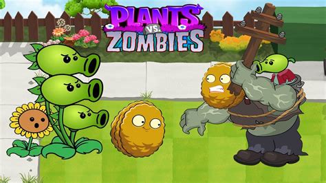 Plants Vs Zombies Gw Animation Episode 71 Threepeater Vs Wall Nut