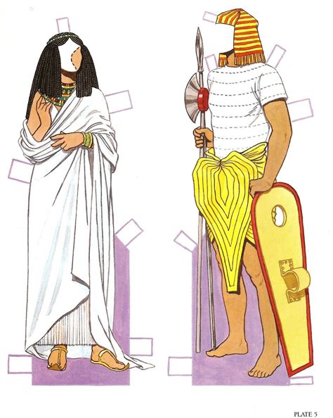Ancient Egyptian Paper Dolls