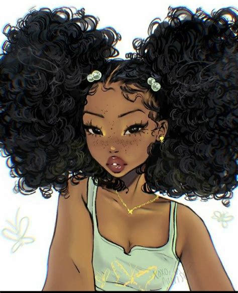 Black Girl Cartoon Girls Cartoon Art Cartoon Art Styles Cartoon Girl