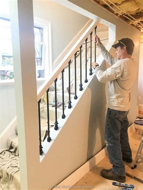 Diy Open Basement Staircase Makeover Four Generations One Roof Blog