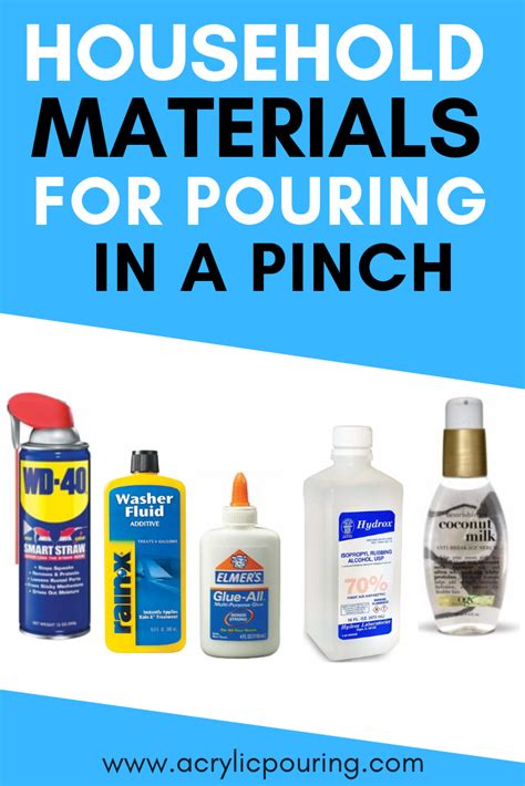 How to make your own pouring medium. Household Materials for Pouring in a Pinch | Acrylic pouring, Acrylic pouring art, Acrylic ...