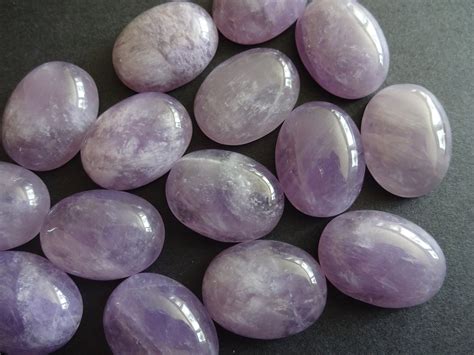 20x15mm Natural White Jade Gemstone Cabochon Dyed Light Purple Oval
