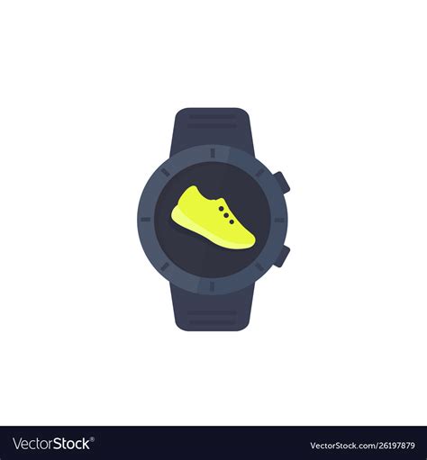 Fitness App Pedometer Step Counter Icon Royalty Free Vector