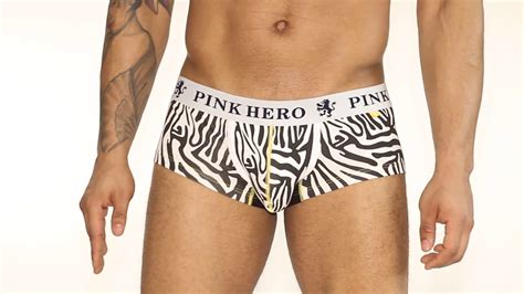 Bokserki Męskie Pink Hero Wild Zebra White Youtube