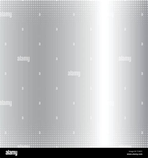 Abstract Silver Gradient Metallic Background And Halftone Texture
