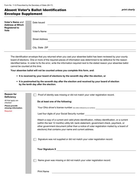 Form 11 S Fill Out Sign Online And Download Fillable Pdf Ohio