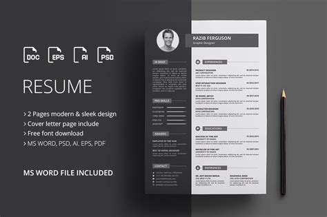 Remember that the presentation and structure of your cv are just as important as the content, so spend some time ensuring it's clear and legible with a professional finish. Resume / CV (Graphic) by rongmistiry · Creative Fabrica