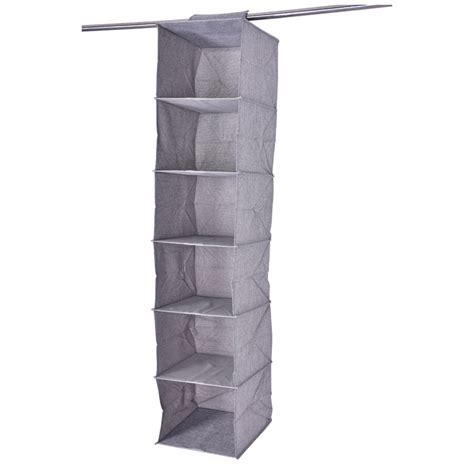 Save money, time, and stress with these quick and easy diy 30 smart closet organizer ideas to maximize your storage space. Polyester Fabric 6 Tiers Hanging Organizer Foldable Closet ...