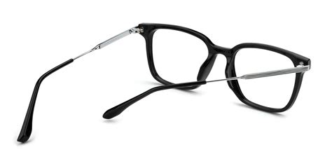 evie rectangle eyeglasses in black sllac