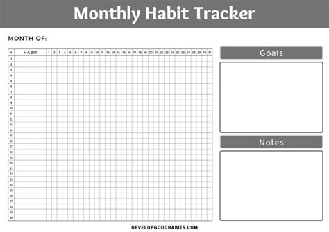 43 Printable Habit Tracker Templates Free For 2023 Self Help Resources
