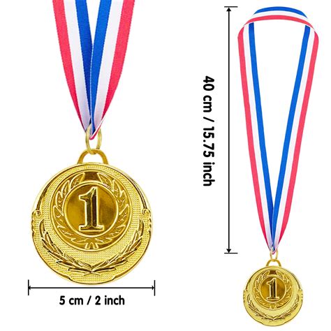 Buy Abaokai 12 Pieces Gold 1st Place Award Medals Winner Medals Gold Prizes For Sports
