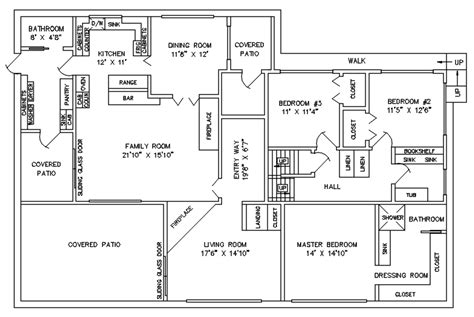 Modern House Floor Plan In Dwg File Cadbull