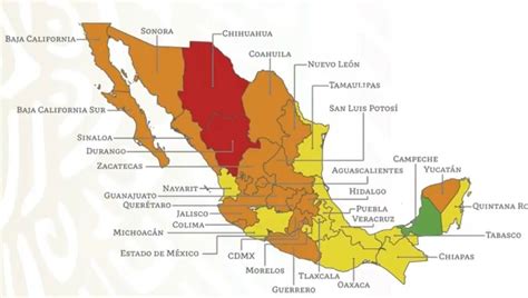 Los estados de baja california y sonora pasaron del color rojo al naranja; Semáforo COVID del 9 al 22 de noviembre: Durango y ...