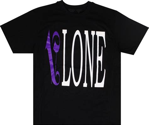 Buy Vlone Logo Short Sleeve T Shirt Blackpurple 1020 100000103lsst