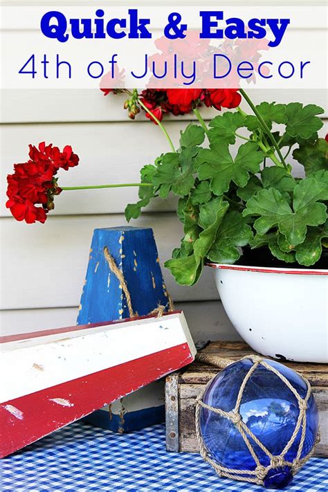 Diy 4th Of July Decorations Quick And Easy House Of