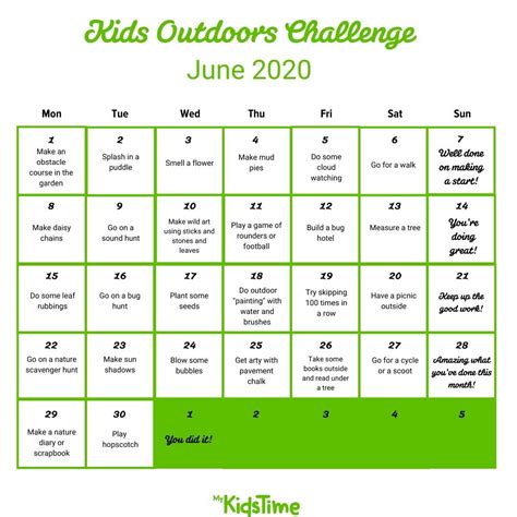 Join The Fun With Our 30 Day Kids Outdoors Challenge