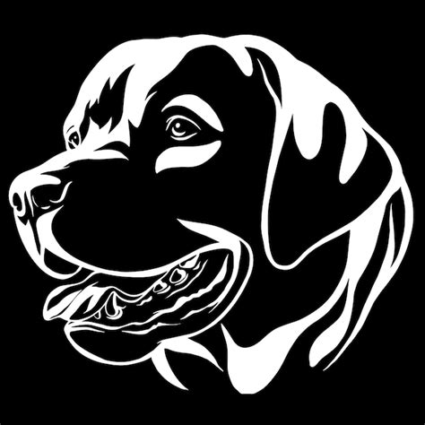 Retrato Decorativo Del Perro Labrador Retriever Ilustración Vectorial