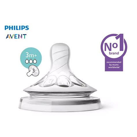 Philips Avent 3m Natural Medium Flow Nipples 2 Pack Shopee Philippines