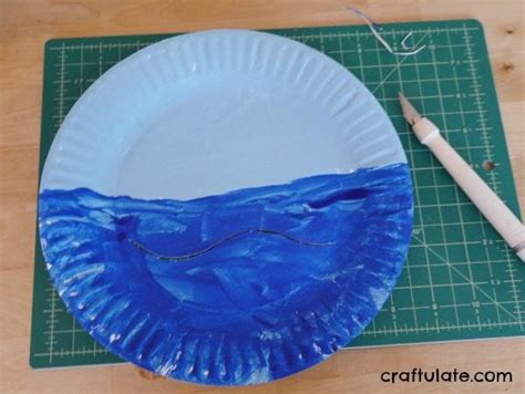 Paper Plate Boat Scene Craftulate