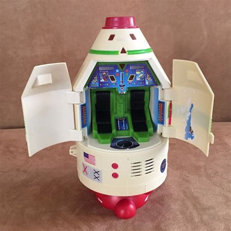 Buzz Lightyear Vintage Toy Story Disney Space Ship Rocket 10 Playset