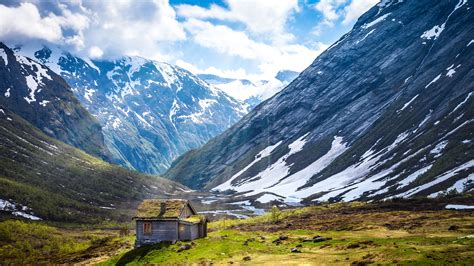Norway Mountains Landscape 4k Ultra Hd Desktop Wallpaper