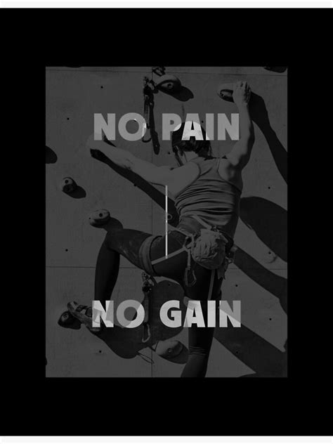 No Pain No Gain Poster For Sale By Oink Design Redbubble