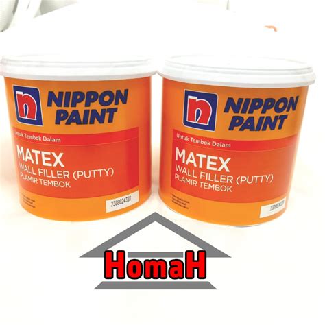 Jual Matex Putty Wall Filler Dempul Tembok Nippon Paint Kg Shopee