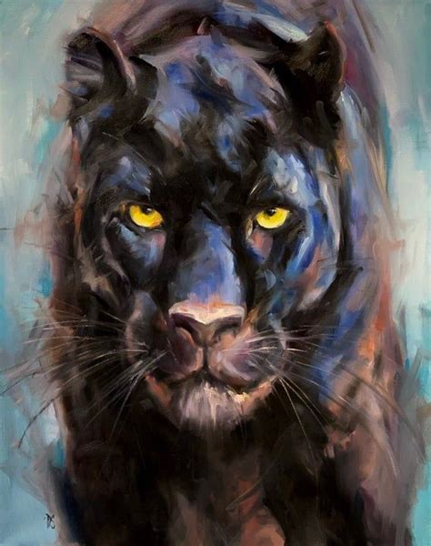 Original Oil Painting Spirit 24x30 Panther Painting Leopard