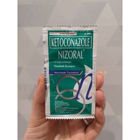 Ketoconazole Nizoral Anti Dandruff Shampoo Sachet Green Shopee