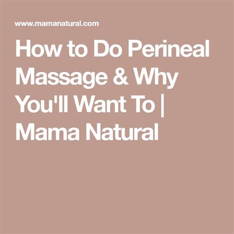 How To Do Perineal Massage Diagram Photos And Video Perineal Massage