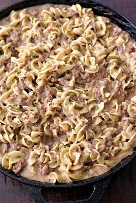 Onions, butterball fresh ground turkey, campbell's cream of mushroom soup and 2 more. Easy Ground Beef Stroganoff (25-Minute Meal) - Kindly Unspoken