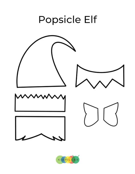 Elf Popsicle Stick Craft With Template Kidpillar